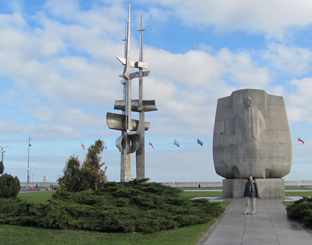 Pomnik Józefa Korzeniowskiego i Pomnik Żagle (Gdynia/Pomorze; Polska)