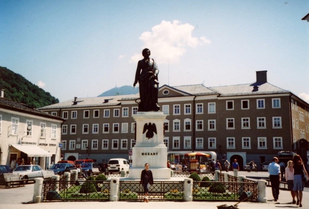 Pomnik Mozarta (Salzburg/Salzburg; Austria)