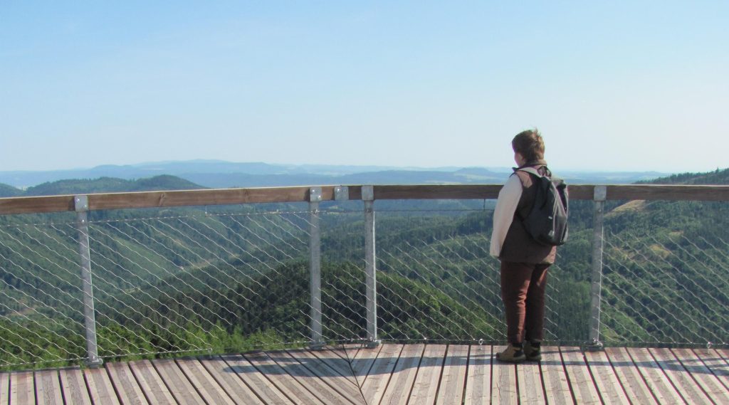 Panorama - Nowa Wieża Widokowa - Szczyt Dzikowiec Wielki - Góry Kamienne/Sudety Środkowe (Boguszów-Gorce/Dolny Śląsk; Polska)