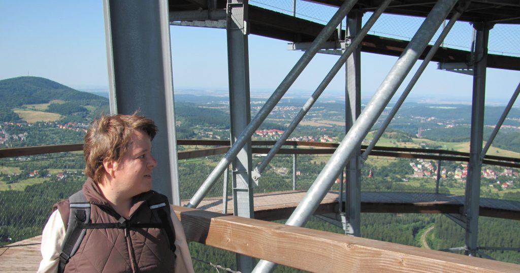 Panorama - Nowa Wieża Widokowa - Szczyt Dzikowiec Wielki - Góry Kamienne/Sudety Środkowe (Boguszów-Gorce/Dolny Śląsk; Polska)