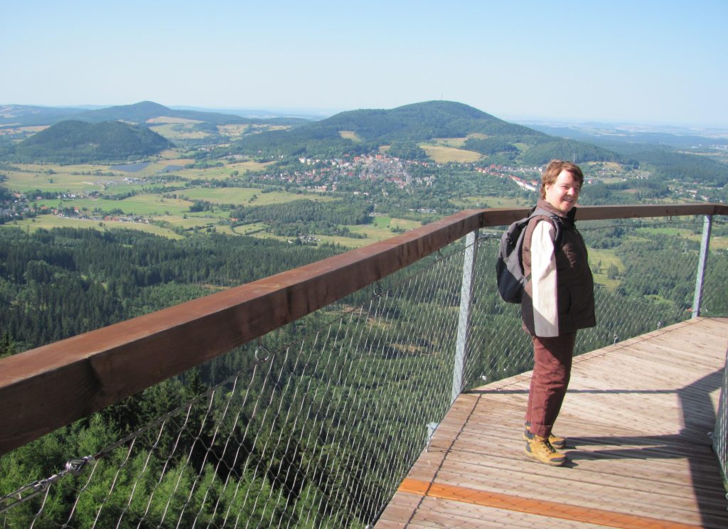 Panorama - Nowa Wieża Widokowa - Szczyt Dzikowiec Wielki - Góry Kamienne/Sudety Środkowe (Boguszów-Gorce/Dolny Śląsk; Polska)